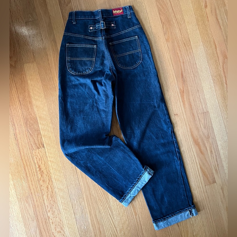 Freddie’s of Pinewood Buckleback Jeans in indigo denim Size 26 R high waisted